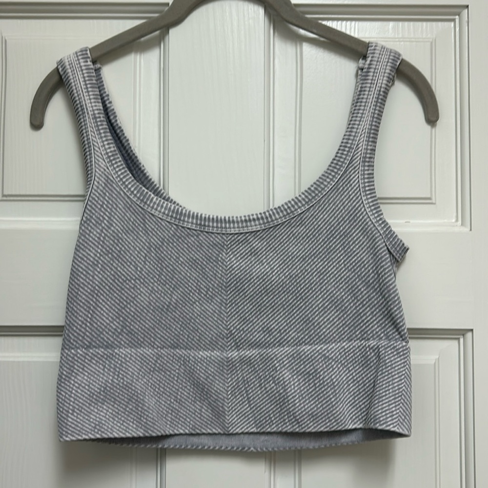 Grey crop top